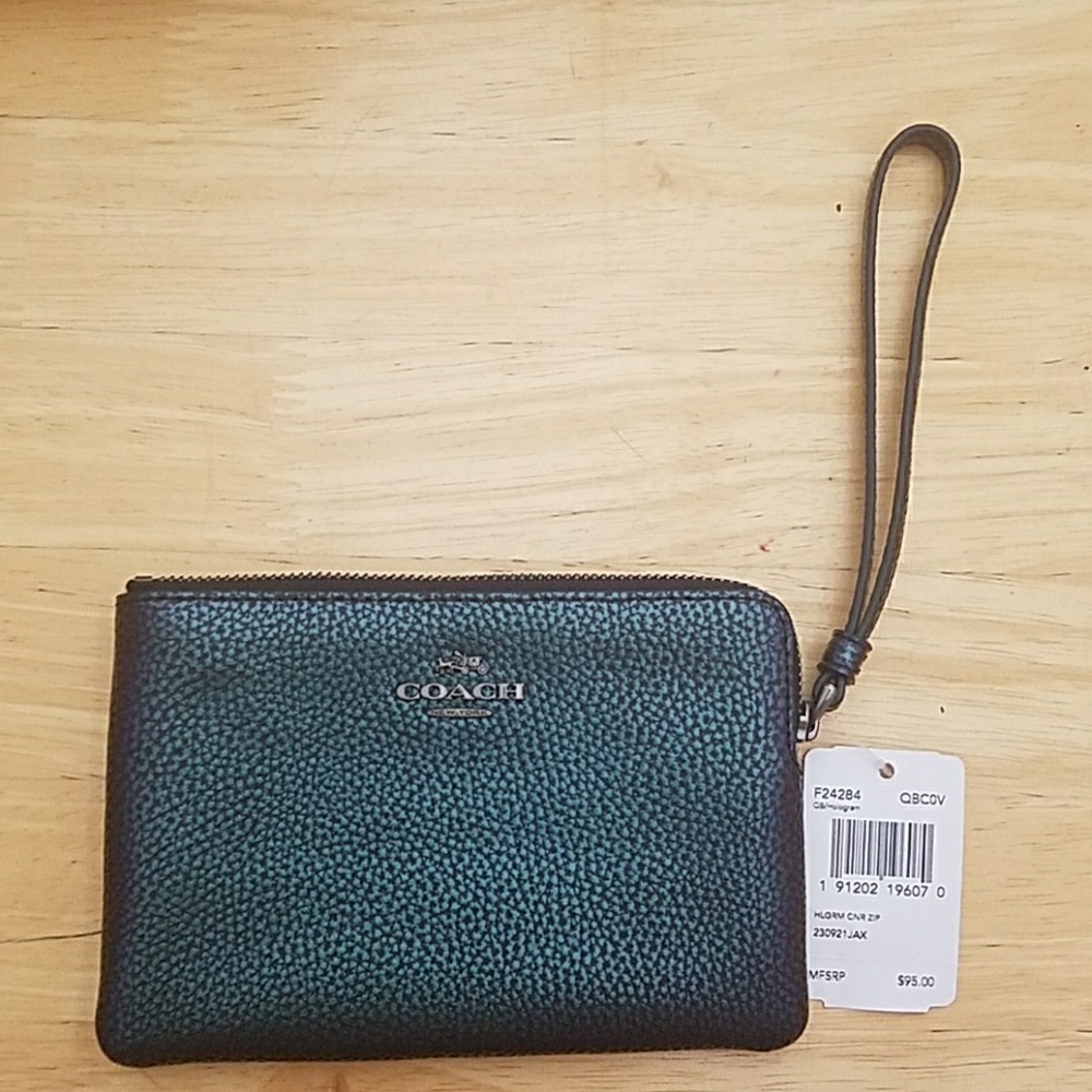 Coach hologram  wrist wallet